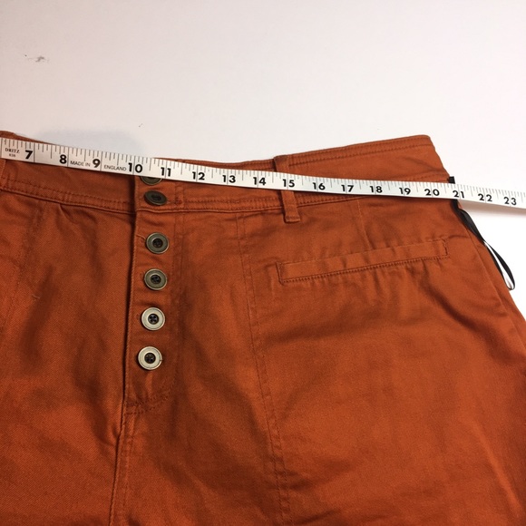 Ava & Viv Womens Shorts Stretch Jean Denim Rust Deep Orange Sz 20W NWOT - Picture 7 of 10